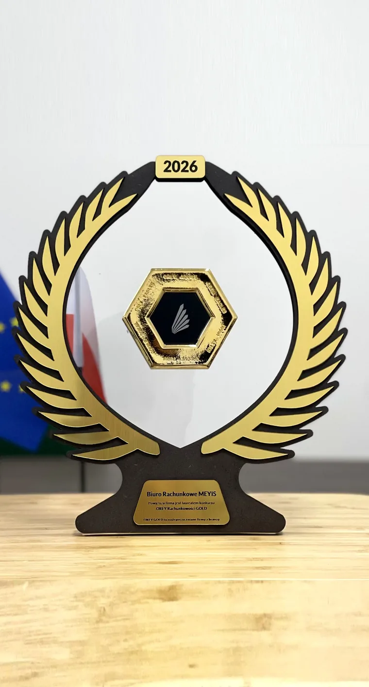 Statuetka ORŁY Rachunkowości GOLD 2026 przyznana Meyis Biuro Rachunkowe